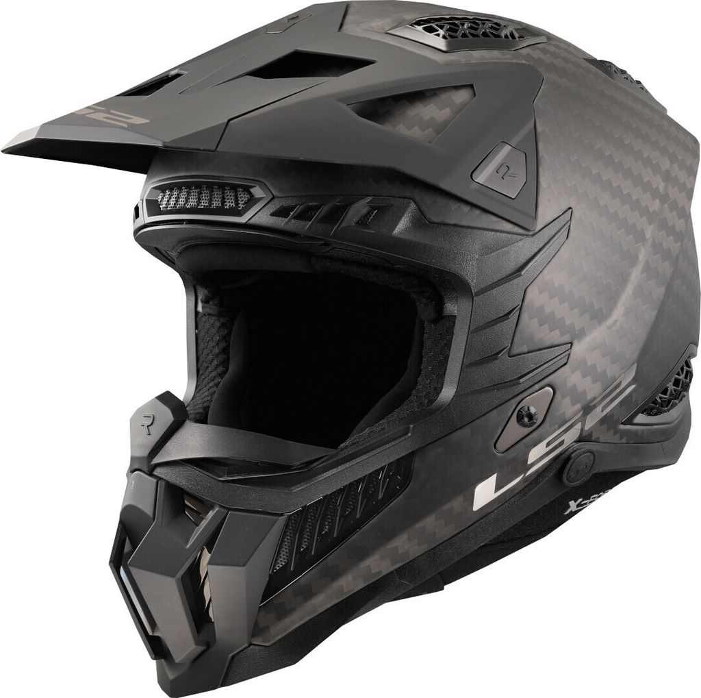 LS2 Crosshelm "MX703 X-Force Solid" 4 He carbon matt, Gr. 63 / 64 = XXL