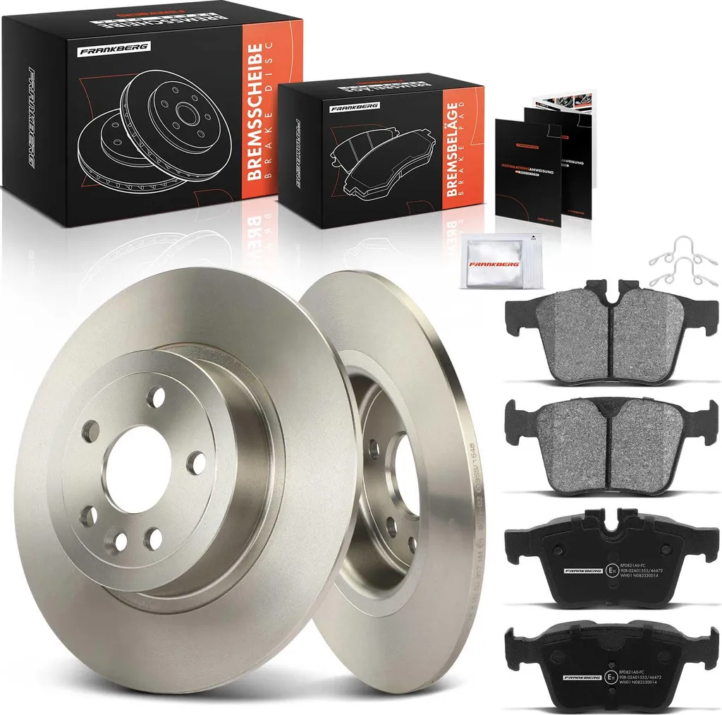 Frankberg 2 disques et 4 plaquettes frein arrière Range Rover Evoque L538
