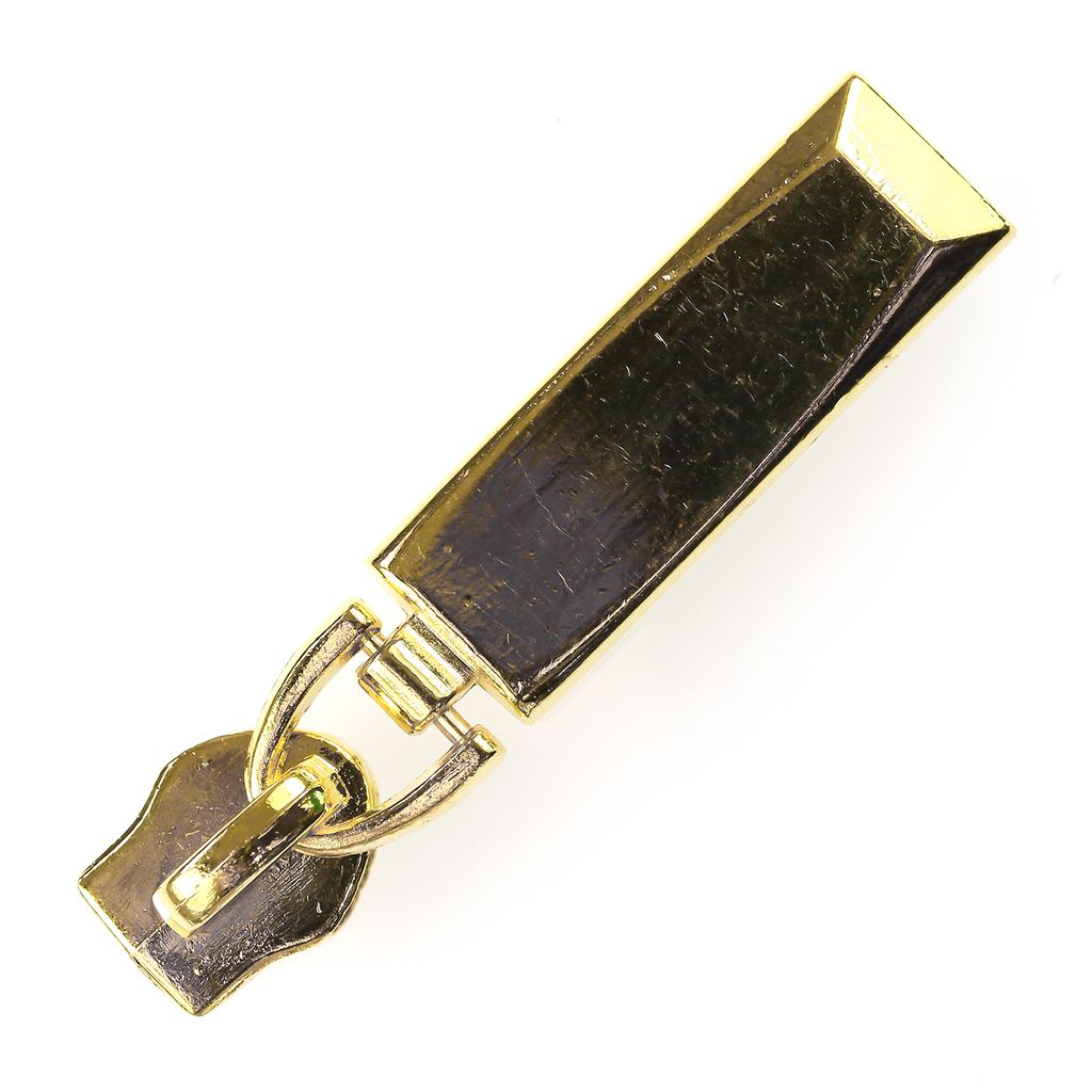 5 Design Zipper für Spiralreißverschluss, 5mm, Farbauswahl , Farbe:gold