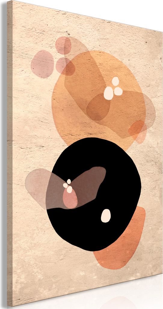 Italienischer Leinwand Leinwandbild - Moon Butterfly (1 Part) Vertical 60x90 cm Abstrakt a-A-0651-b-a