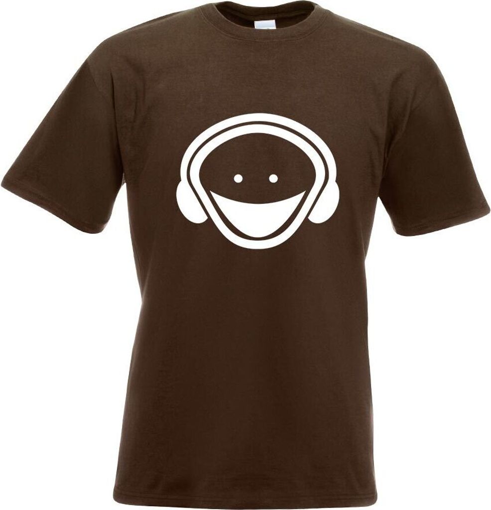 Kiwistar - T-Shirt - Chocolate - Music - Bass Motiv Bedruckt Funshirt Design Print - mit Motiv Bedruckt - Funshirt Design - Sport - Freizeit - Herr...