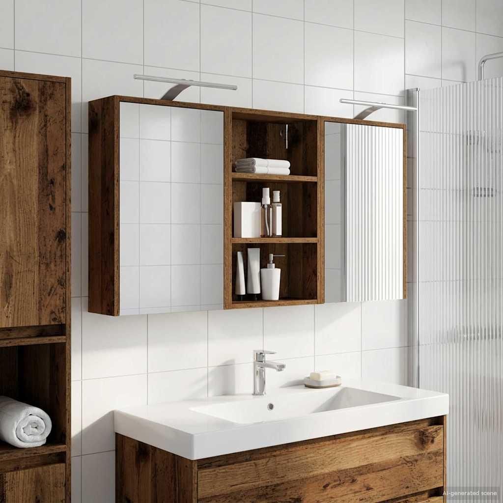 Maison Exclusive - Badezimmerschrank-Set 3 pcs 126 x 16 x 62,5 cm Holzwerkstoff