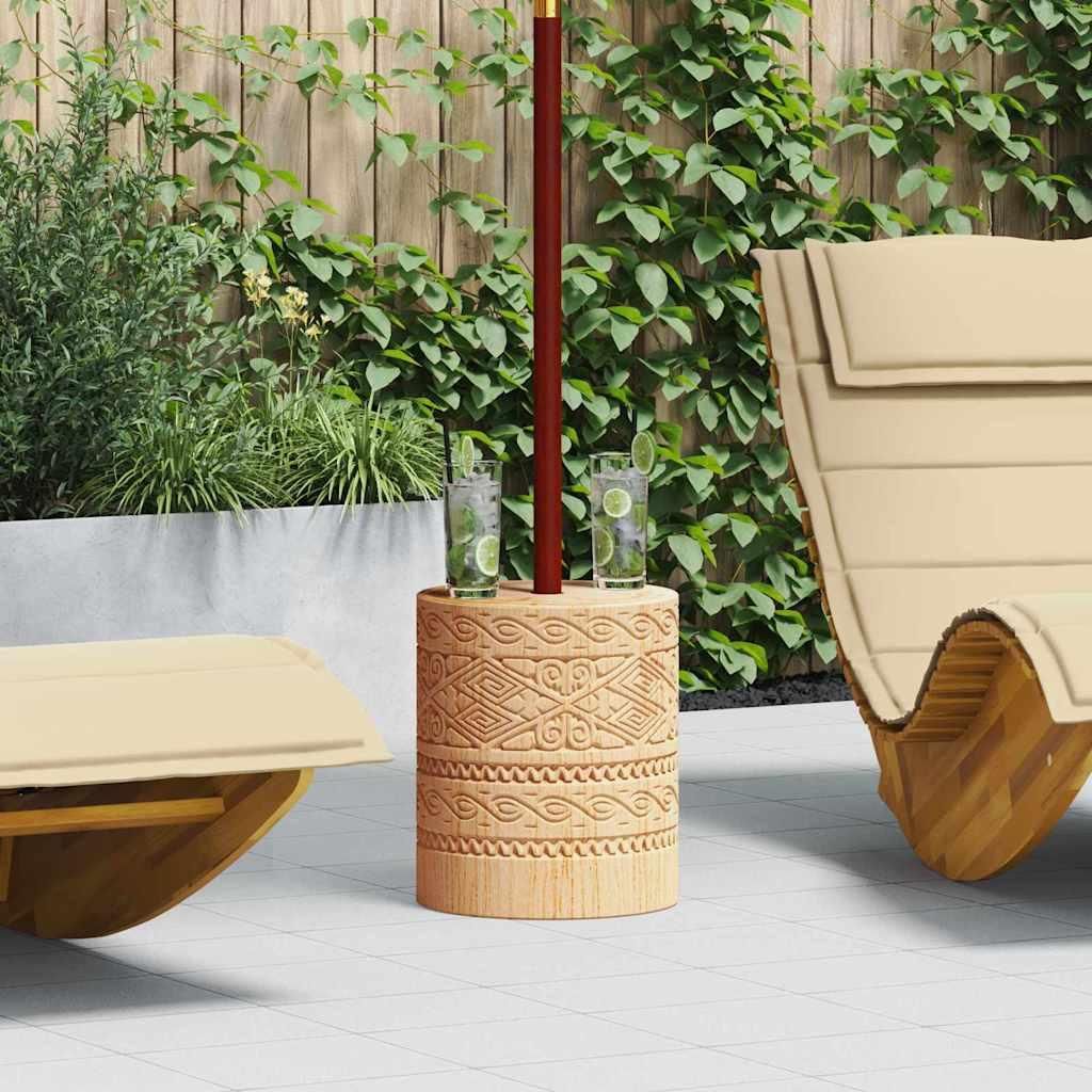 vidaXL Sonnenschirmständer 28.05 kg Natur Massivholz Produktbild 