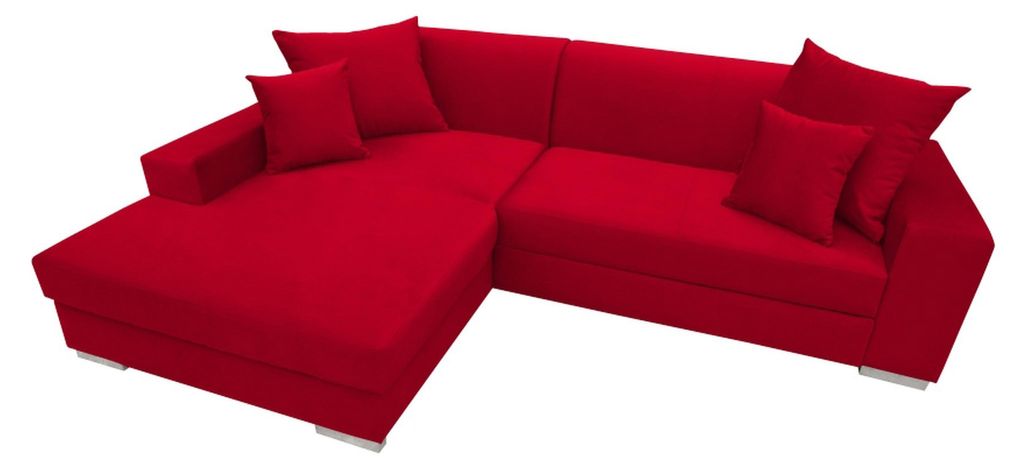 Sofa Schlafsofa Designer Sofa mit Bettfunktion + Bettkasten Ecksofa Couch NEU