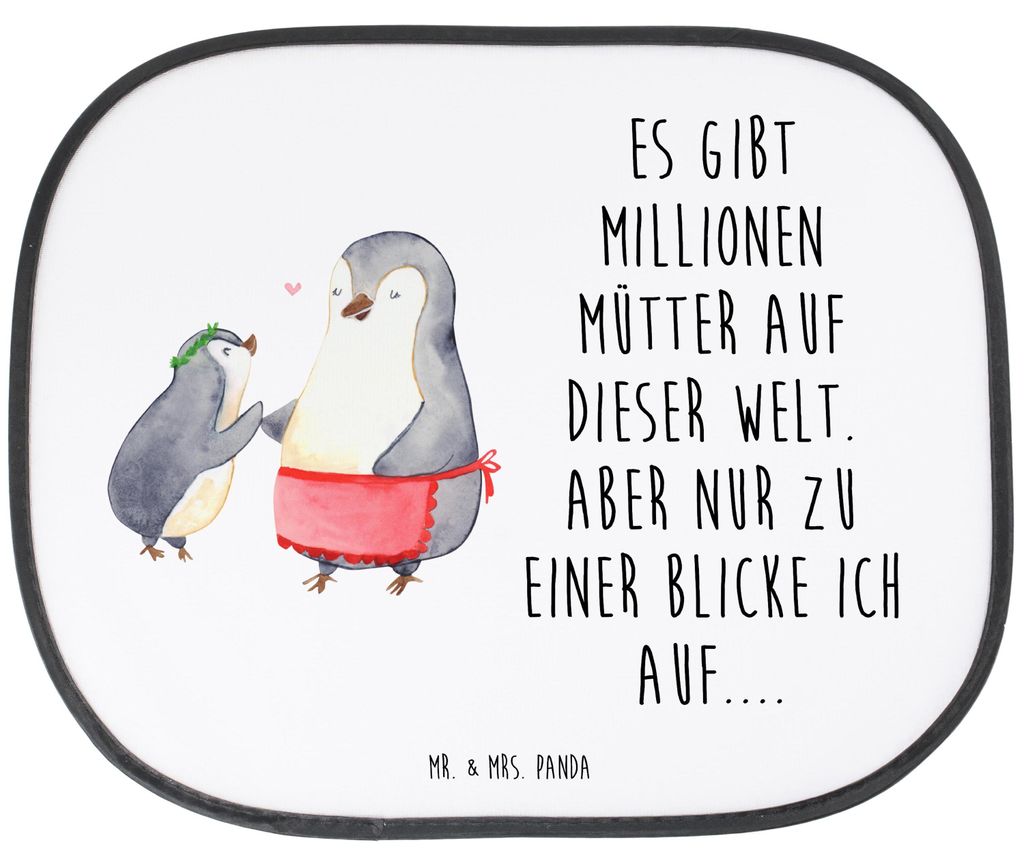 Mr. & Mrs. Panda Sonnenschutz Autoscheibe Pinguin mit Kind Produktbild 