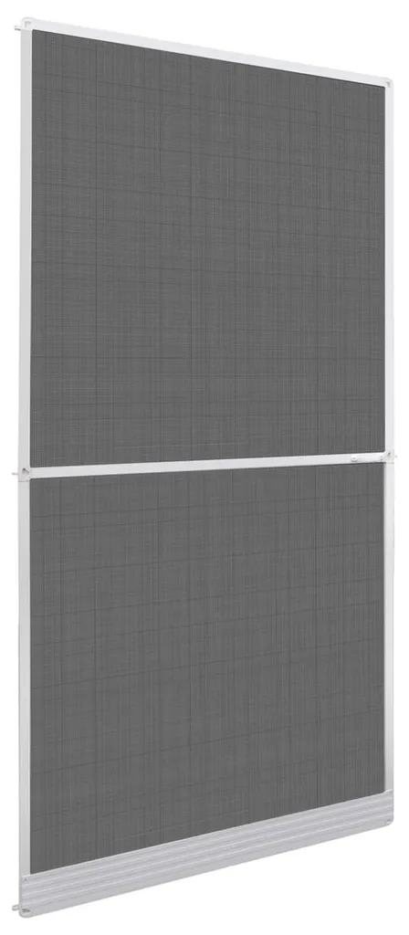 Porte moustiquaire battante avec cadre en aluminium blanc 120x240 cm