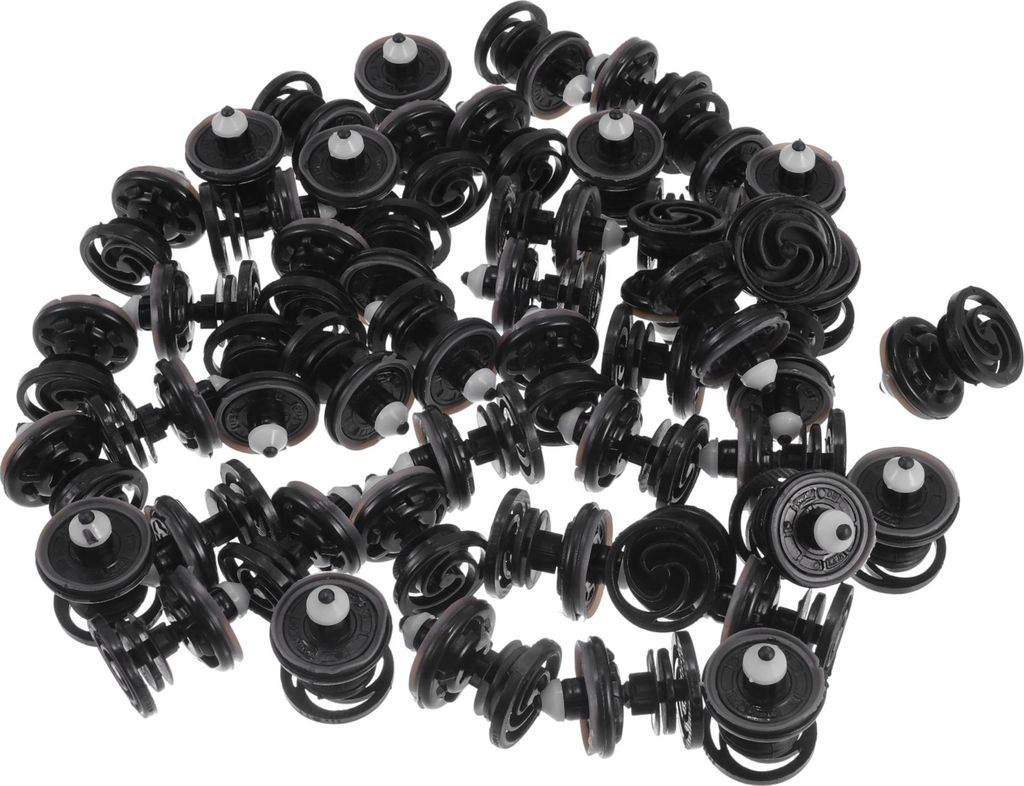 50 Stück Türverkleidung Befestigungsclips kompatibel für Audi A5 Quattro 2008-2023, strapazierfähiger Nylon Schwarz Weiß Multifunktions Autove...