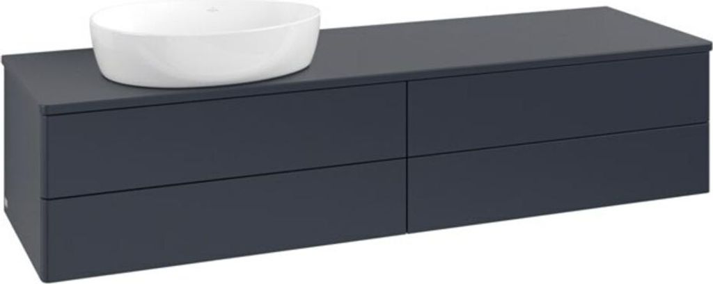 V&B Waschtischunterschrank ohne Frontstruktur Antao 160x50cm, WBP-farbe Lac, md bl. m Lac