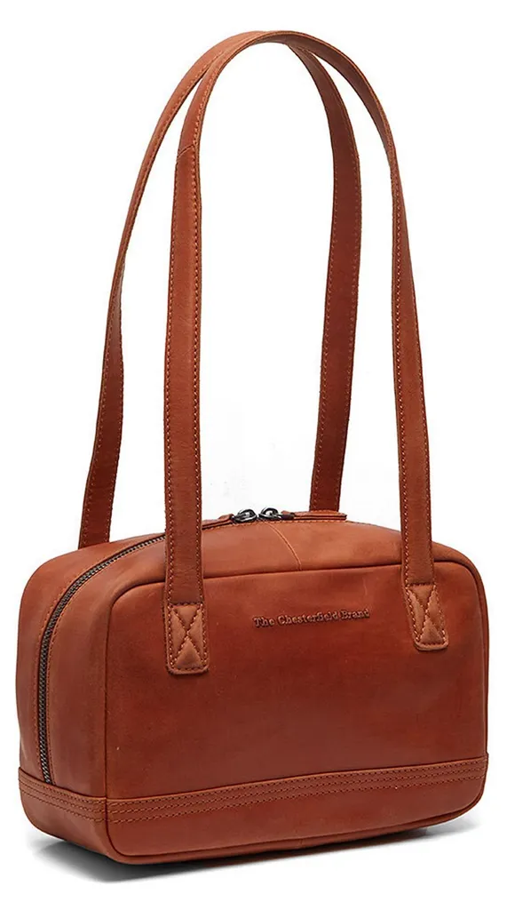 Sac à épaule Fenno en cuir Cognac avec bandoulière réglable robuste