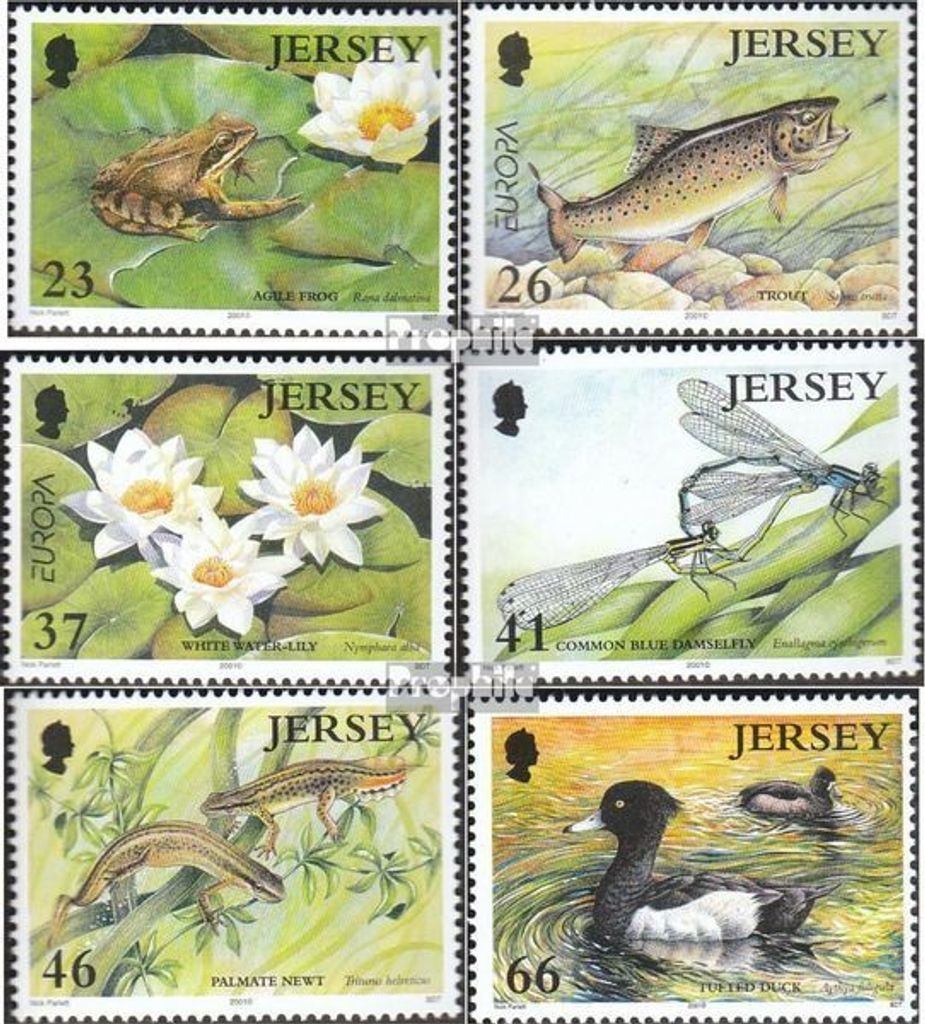 Briefmarken GB - Jersey 2001 Mi 980-985 (kompl.Ausg.) postfrisch Europa