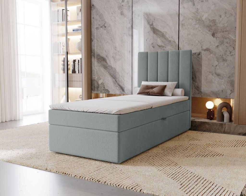 Hotel-Einzelbett 100x200 GRETNA - Platinum + GRATIS Matratzenauflage