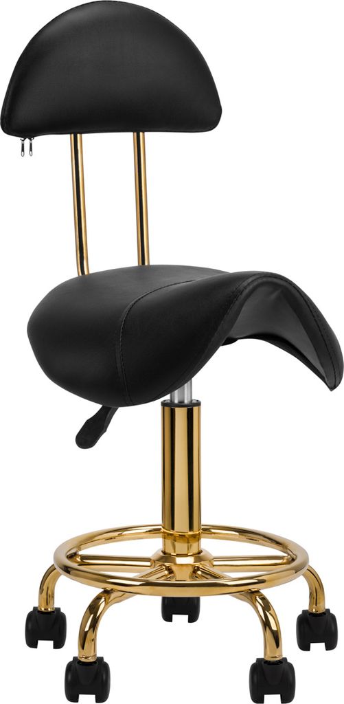 Kozmetická stolička 6001-G Gold - Black Obrázok produktu 1