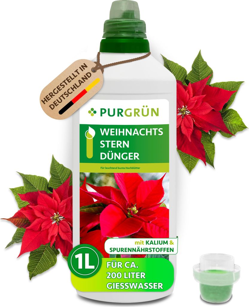 Purgrün Weihnachtsstern-Dünger 1 Liter,