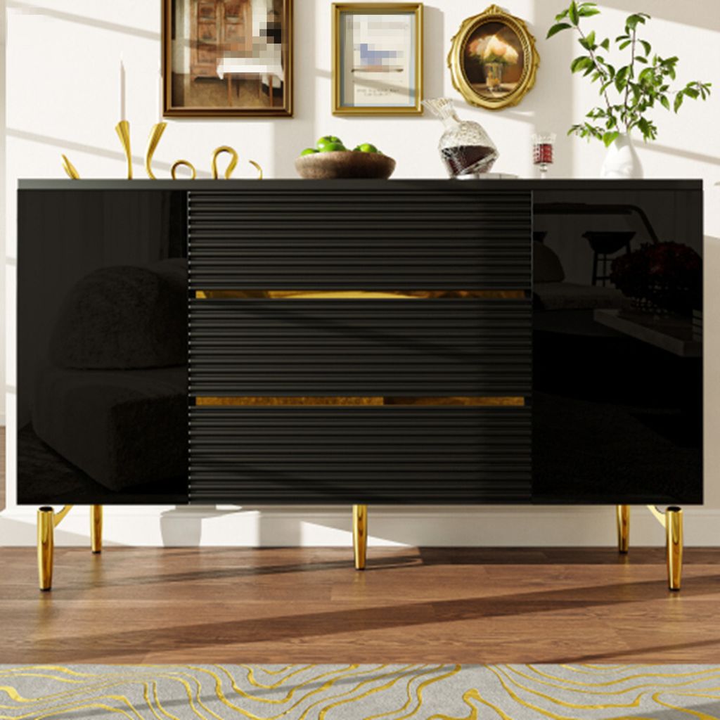 Kommode,Esszimmerschrank,Sideboard Schubladentürdesign,Dreischichtige Schublade für Schlafzimmer und Wohnzimmer, Esszimmer