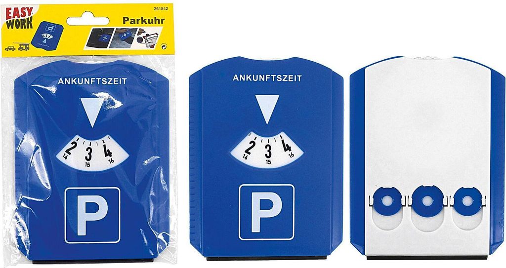 Tarcza parkingowa z 3 żetonami do wózków sklepowych Zdjęcie produktu