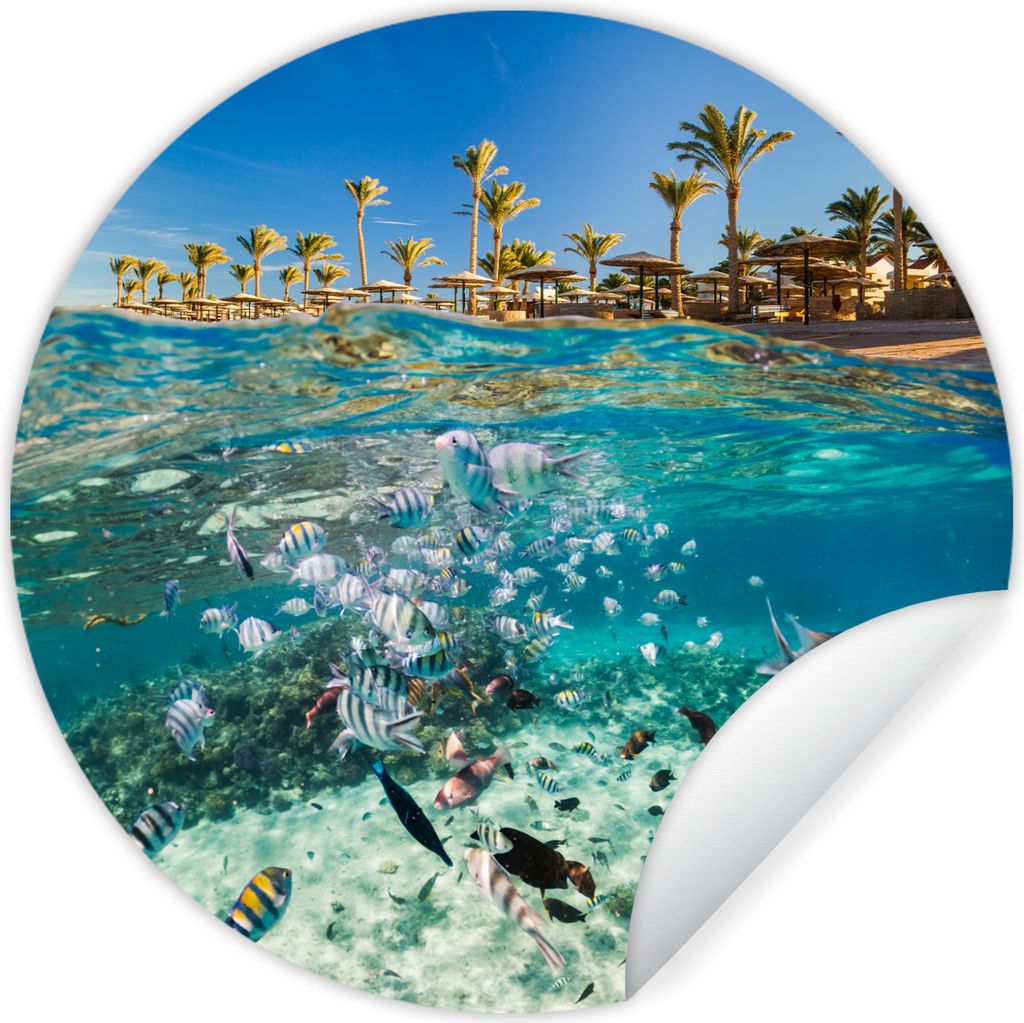 MuchoWow - Mauerkreis - Wand Bilder - Wandsticker - Wohnzimmer Dekoration - Dekoration für die Wände - Aluminium - Babyzimmer