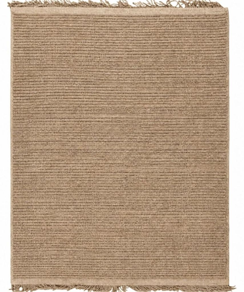 Tappeto in juta naturale fatto a mano, color beige con Immagine del prodotto 