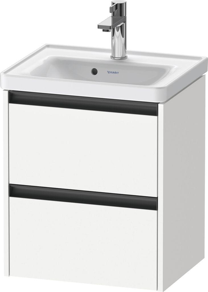 Duravit Ketho.2 Waschtischunterbau wandhängend, 2 Schubkästen, 484x549x375mm, für D-Neo 074250, K25280018180000