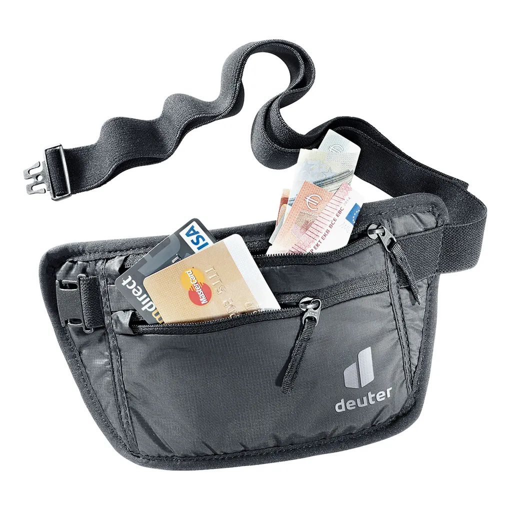 Ceinture porte-monnaie Deuter Security I 7000 noire pour voyage serein