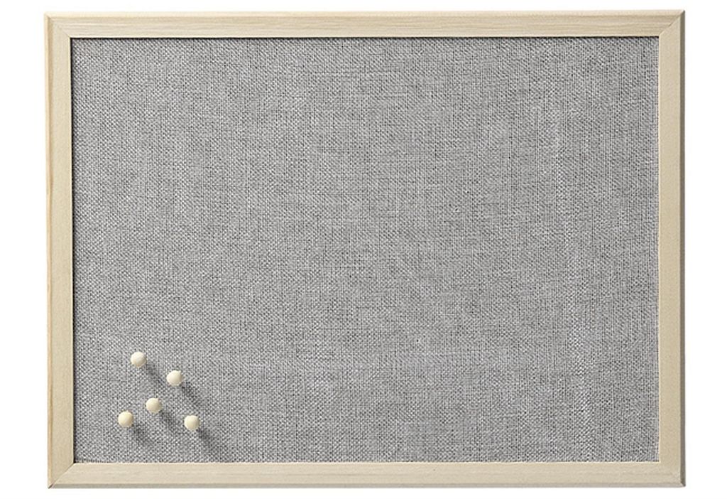ZELLER PRESENT Pinboard Leinen/Kiefer 30x40cm