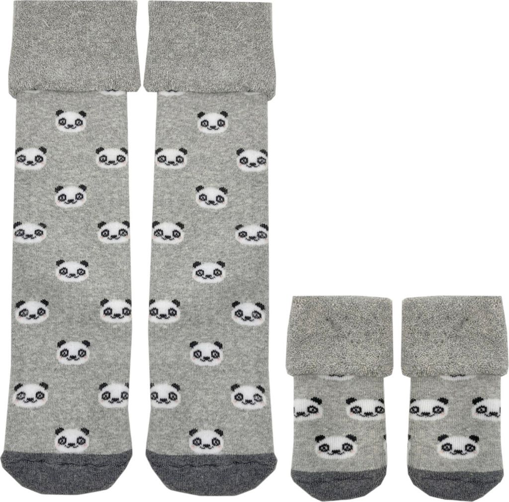 Panda Socken Cucamelon Kuschelsocken für Mama und Baby in Produktbild 