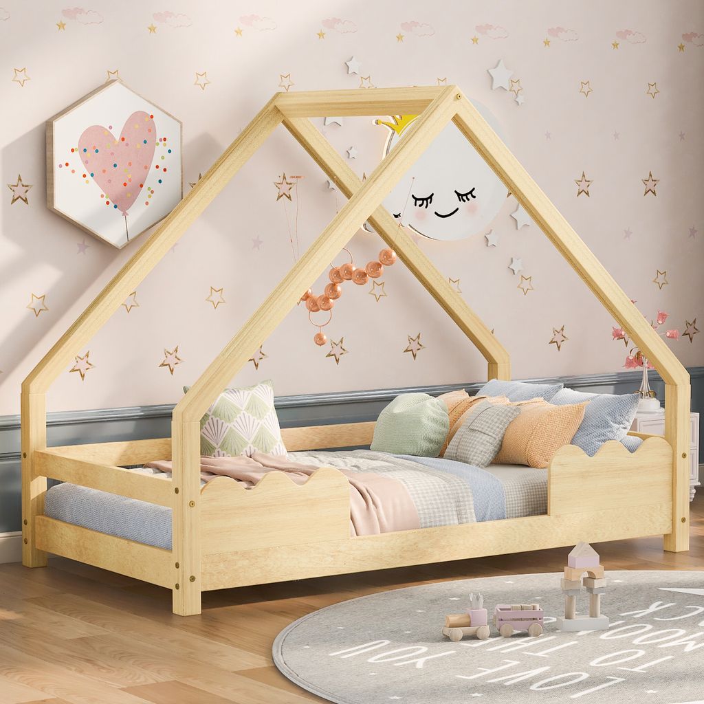 Dětská postel Flieks Postel 90x200cm s roštovým rámem, Obrázek produktu 