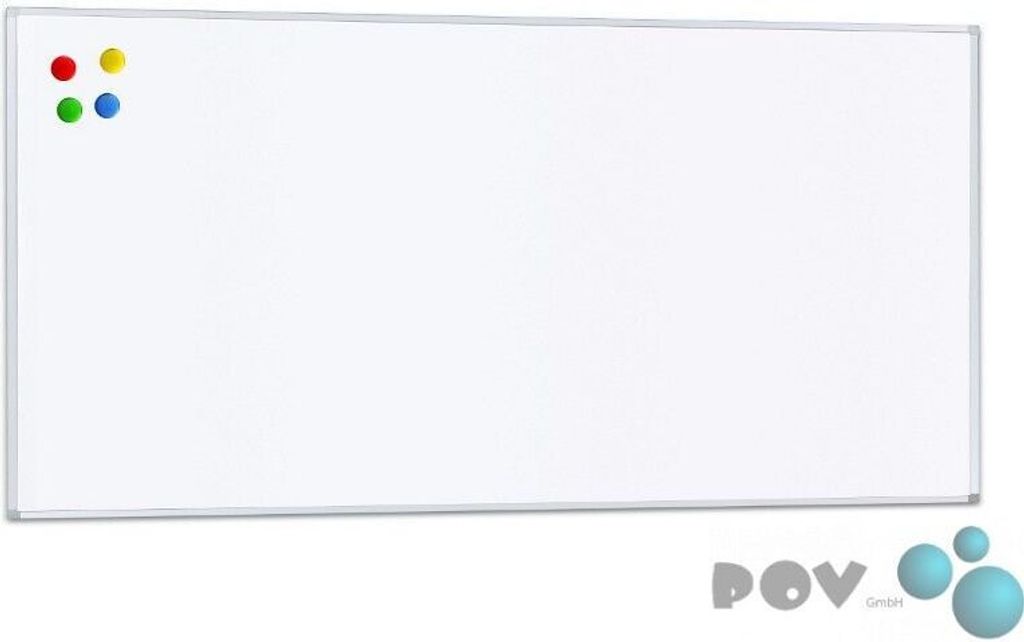 Weißwandtafel "Professional", mattweiße emaillierte Oberfläche (projektionsgeeignet)