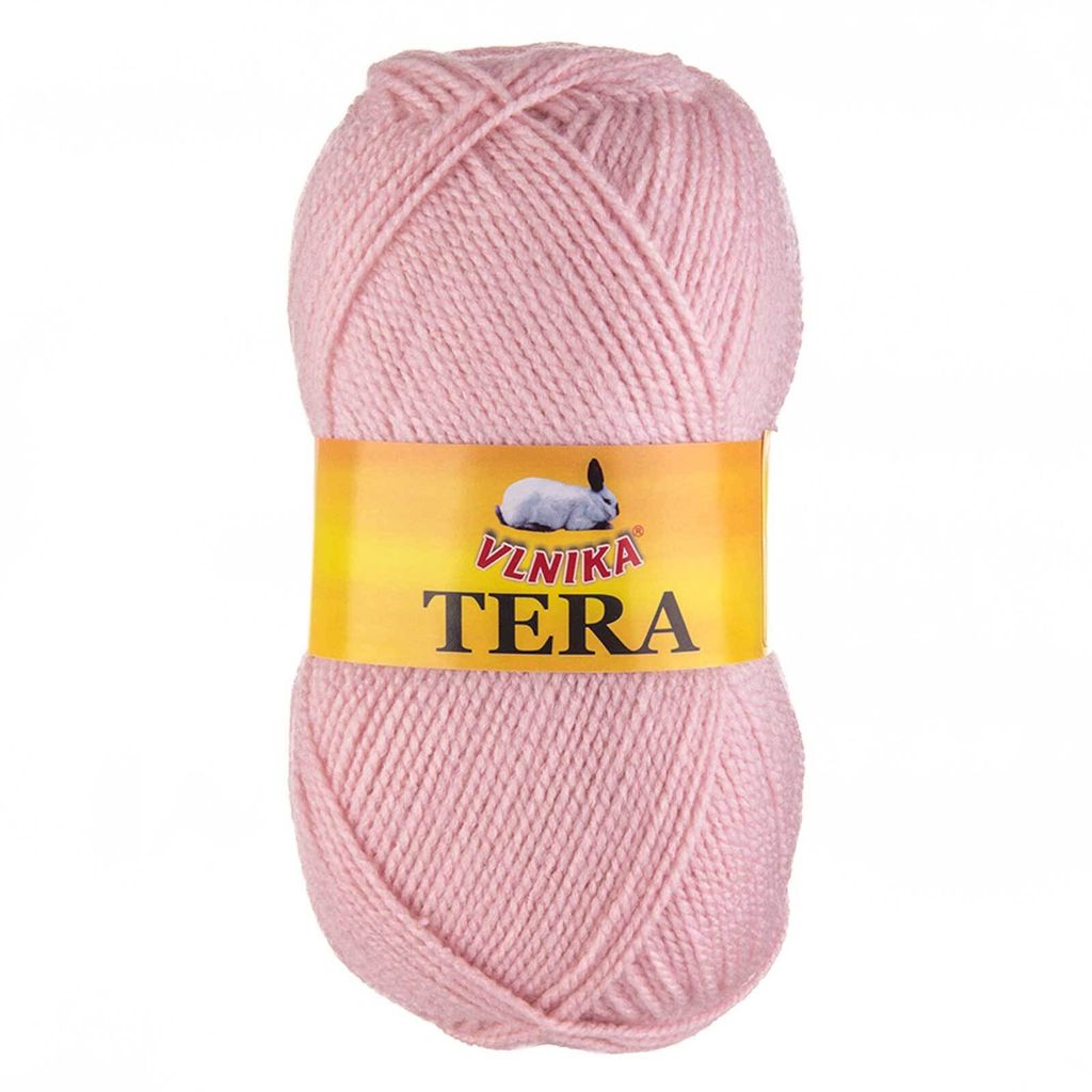 100g Strickgarn TERA Uni Strickwolle Handstrickgarn Klassikgarn Farbwahl 1/2, Farbe:93 zartrosa