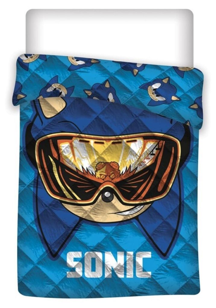 Copriletto Sonic 200x140 cm - Morbida coperta per bambini Immagine del prodotto 