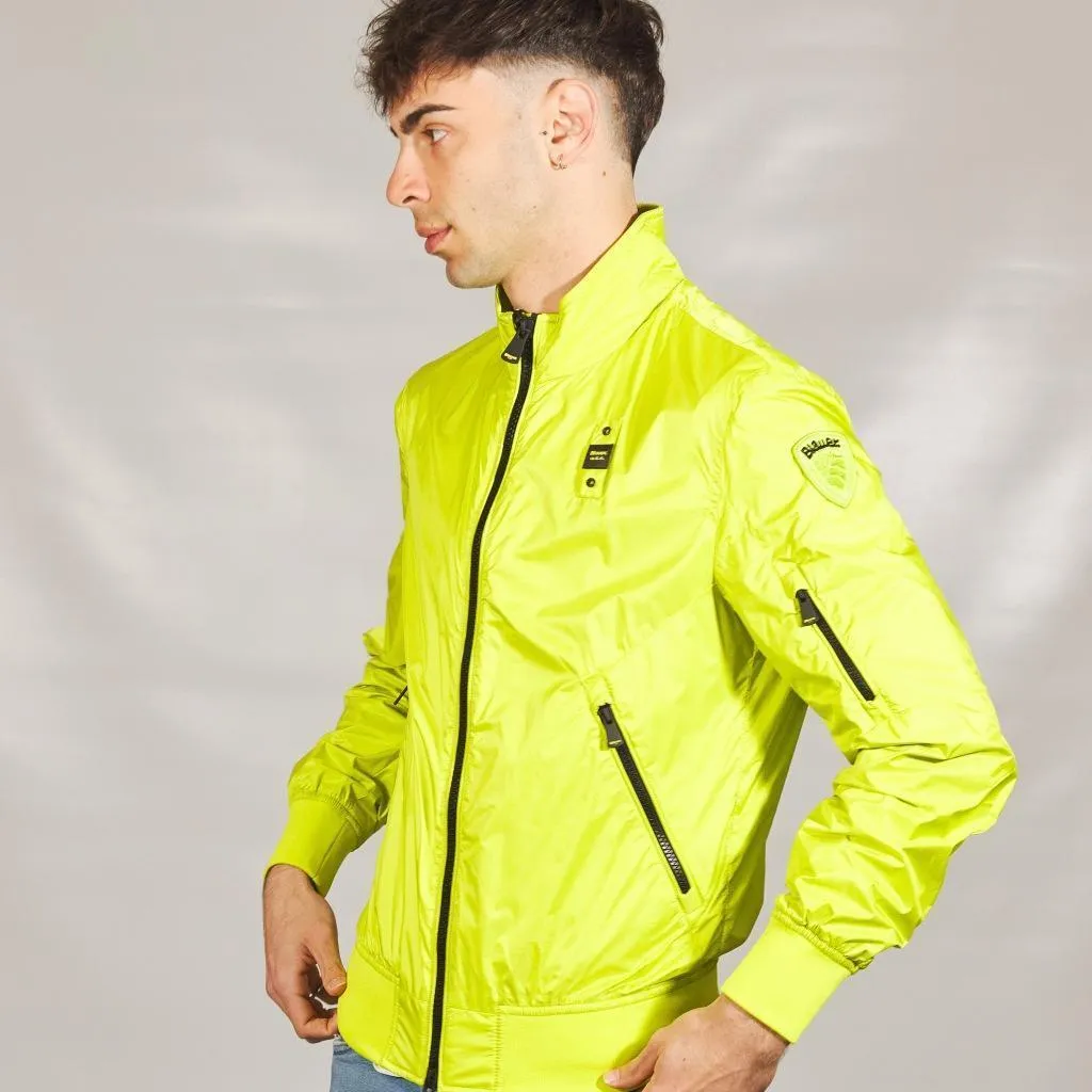 Coupe-vent Jaune Blauer Giubbini Corti Foderat - Protection et Style