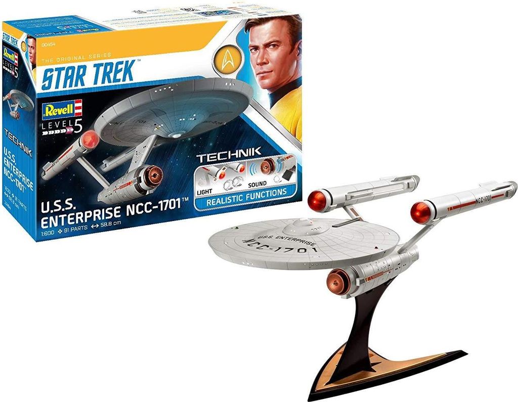 Revell 00454 1:600 USS Enterprise NCC-1701- Technik Star Produktbild 