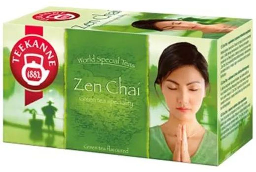 Zelený čaj, 20x1,75 g, TEEKANNE "Zen chai"