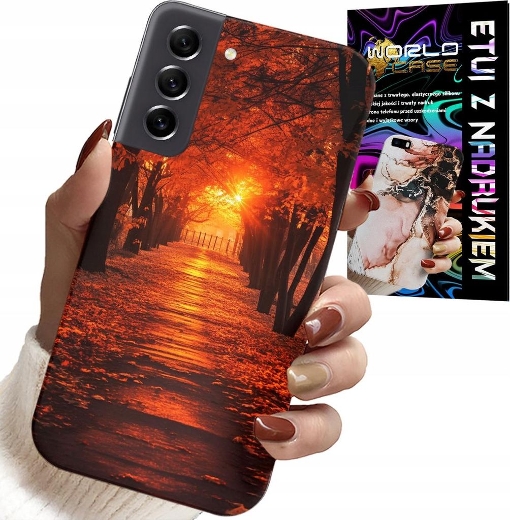 Fall Für Samsung Galaxy S22 Plus - Park, Herbst, Fallende Blätter, Zurück