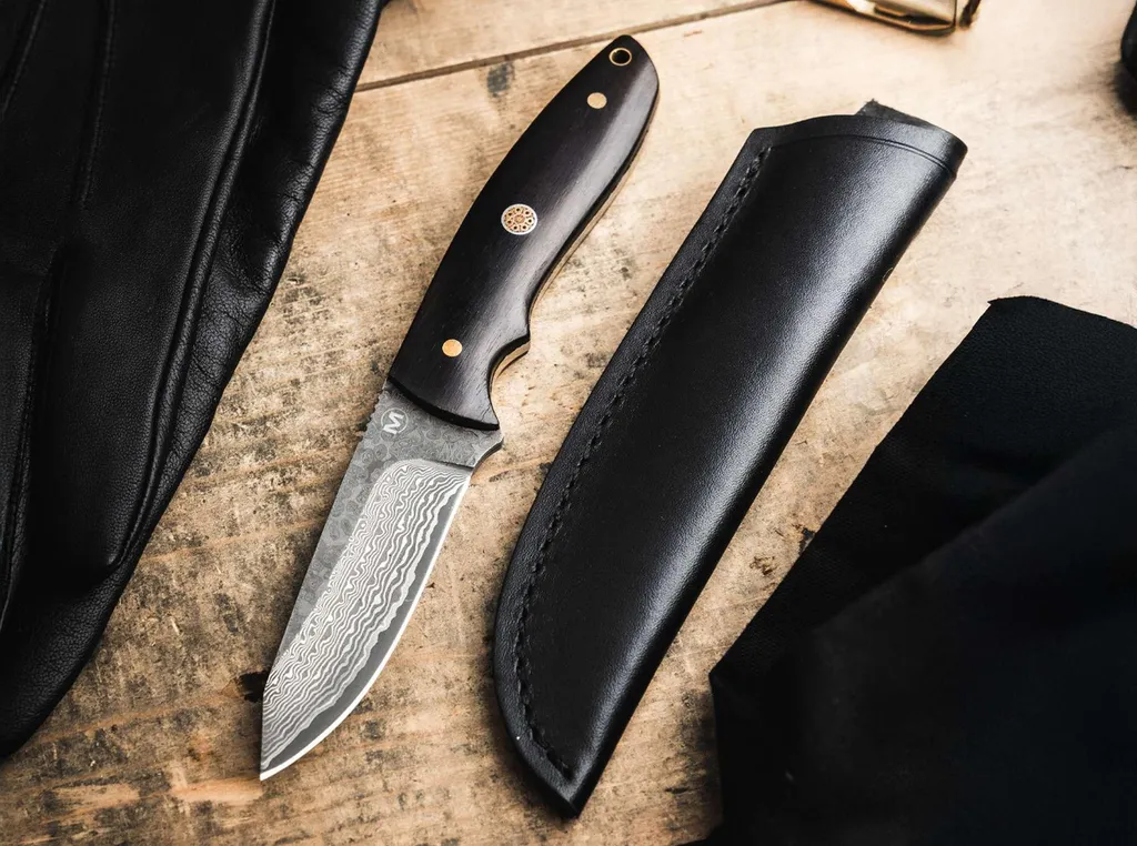 Couteau Magnum Vernery en acier damas véritable pour collectionneur