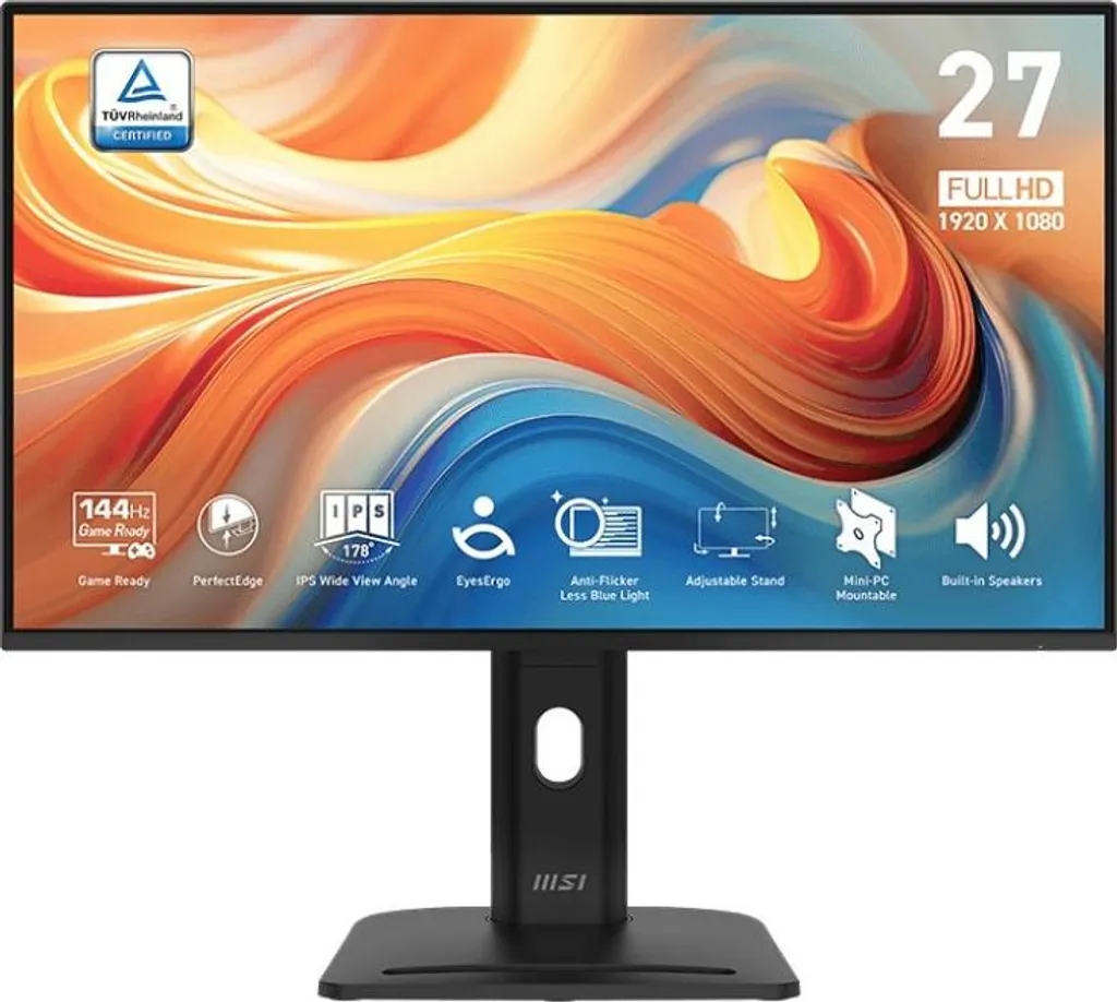 Écran MSI PRO MP275PG E14 27" FHD : Fini la Fatigue Visuelle au Travail Noir