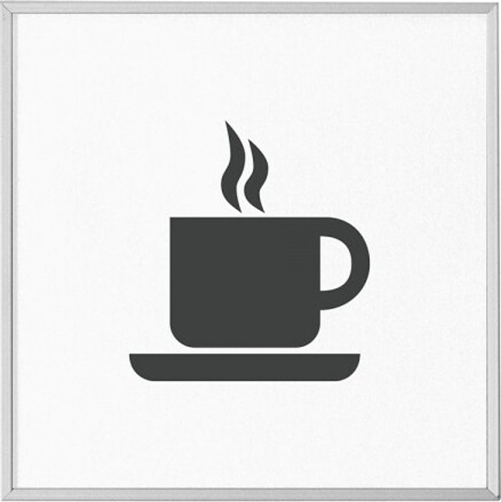 MADRID Silver Line Türschild 120,5 mm Piktogramm Café