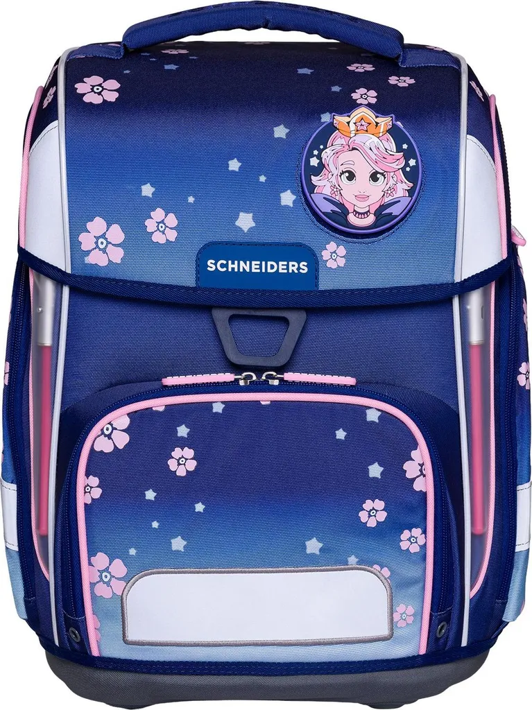 Cartable ergonomique Schneiders Ergolite Blue Bloom léger et ajustable - 2