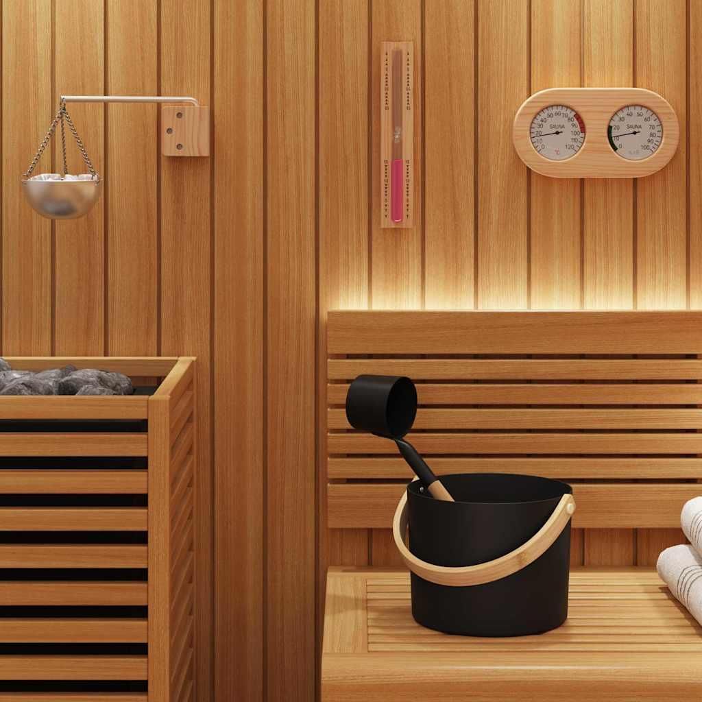 Stabli Sauna Zubehör Set 5 pcs - Montage erforderlich - Schwarz - DE131264 - Sonstiges Saunazubehör