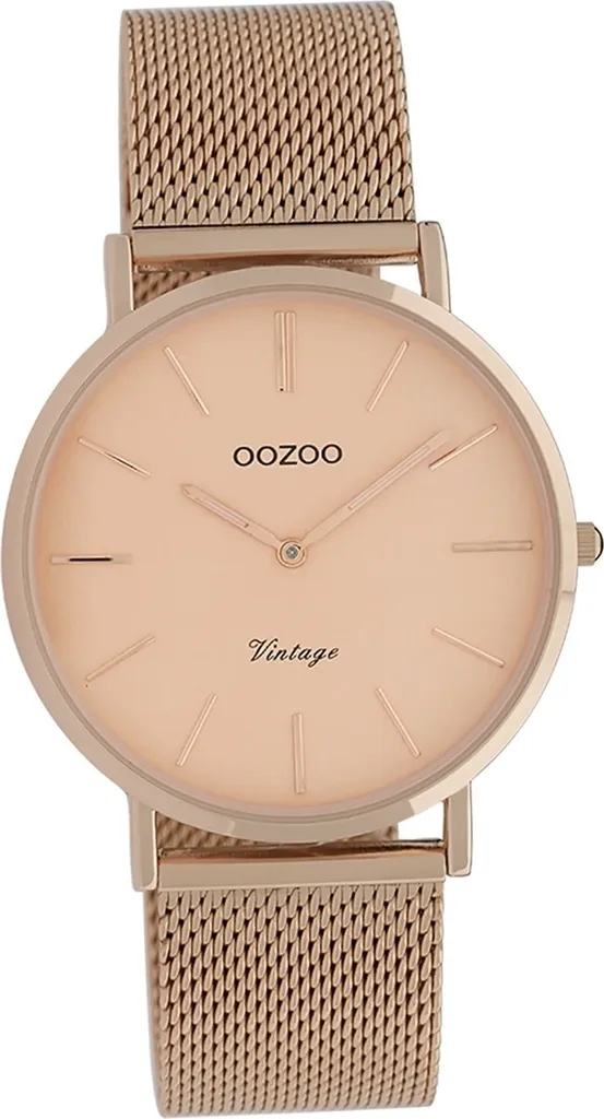 Oozoo orologio da donna in acciaio inossidabile C9922A orologio analogico al quarzo bracciale oro rosa Serie Vintage D2UOC9922A