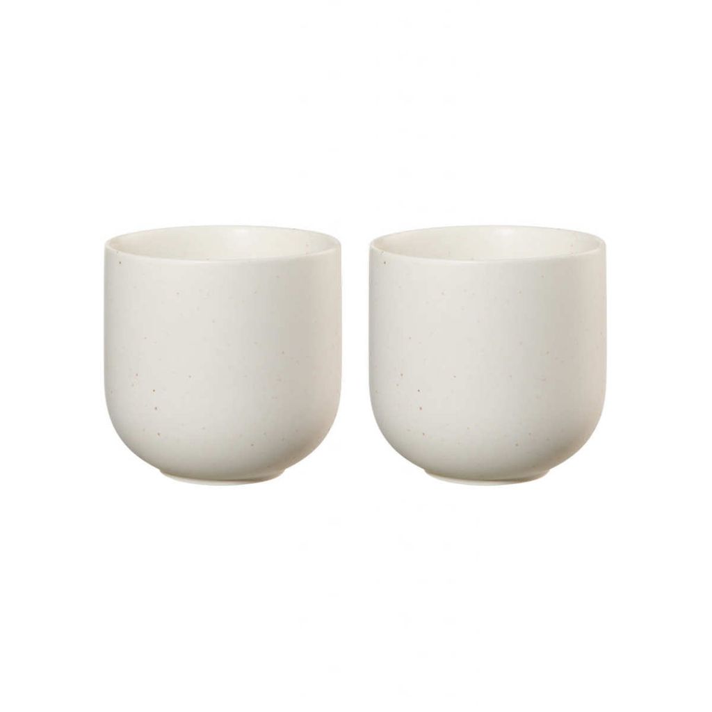 ASA Selection coppatea 2er Set Teebecher sencha, Becher, Tasse, Porzellan, Weiß matt, 200 ml, 19080193