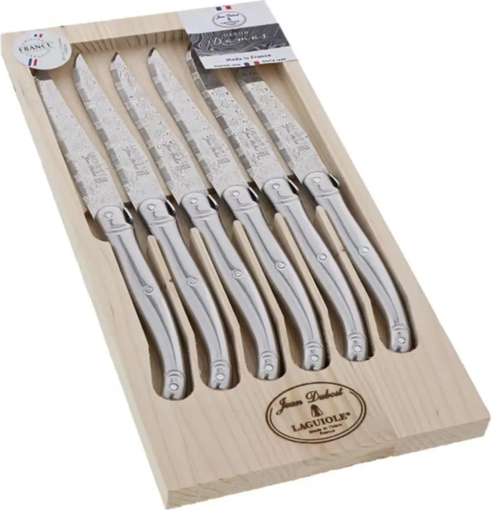 Set Coltelli Jean Dubost Laguiole Acciaio Inox - Design Francese