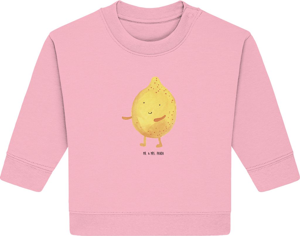Mr. & Mrs. Panda Organic Baby Pullover Beste Freunde Zitrone 24. - 36. Monat - Baumwolle Pink - Geschenk, Lustige Sprüche, Fehlende Keywords, Bull...