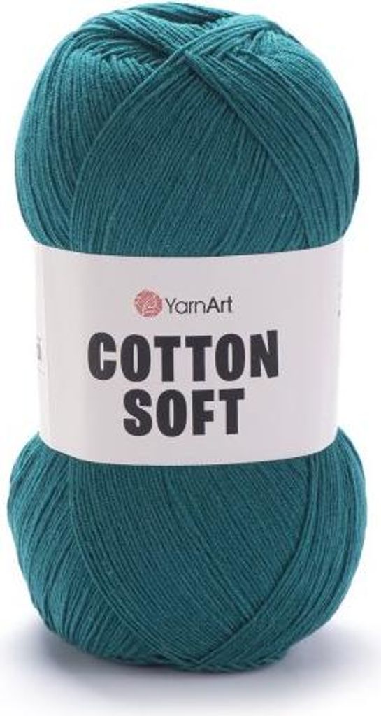 Włóczka YarnArt Bawełna Soft 63 / ciemny szmaragd Zdjęcie produktu 