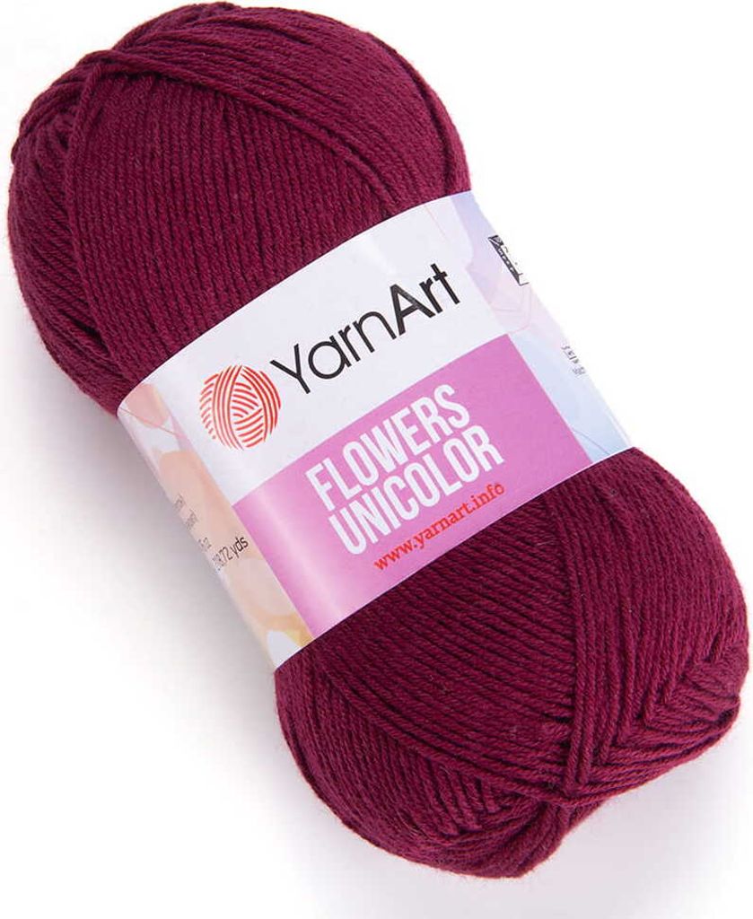 Przędza Kwiaty Unicolor 5 x 50 g 765 Zdjęcie produktu 
