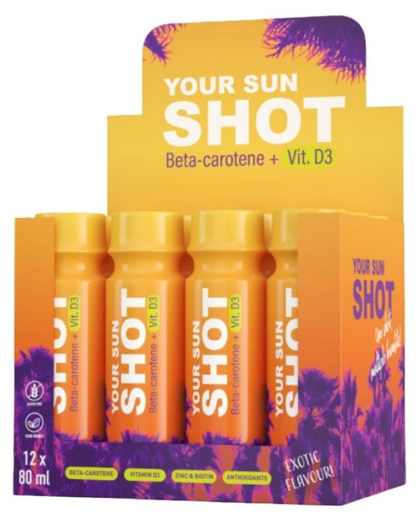 Your Sun Shot Vit. D3 bruiningsdrank 12 stuks Productafbeelding 