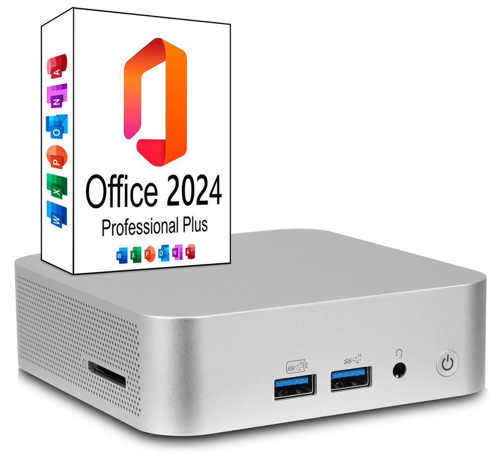 Ankermann Ank-IX Ryzen 7 Mini PC, 16GB DDR5 RAM, 1TB NVMe SSD, Windows 11, AMD Ryzen 7 - 6800, WLAN & Bluetooth, MS Office 2024