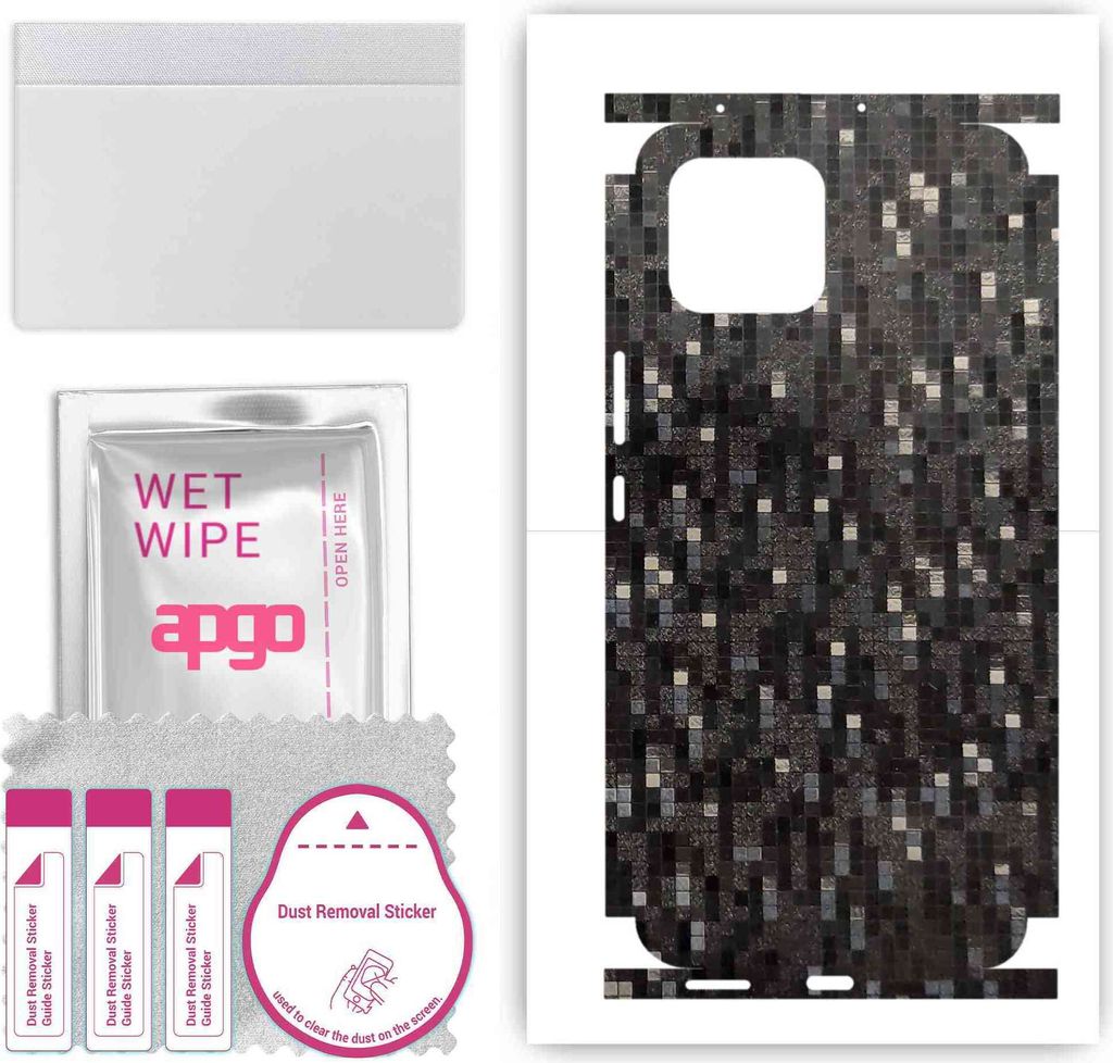 apgo Rückseite + Seiten Schutzfolie, Skin, kompatibel mit Huawei nova 8 SE, Hinten Displayschutzfolie aus Vinylfolie, kratzfest, einfache Montage ...