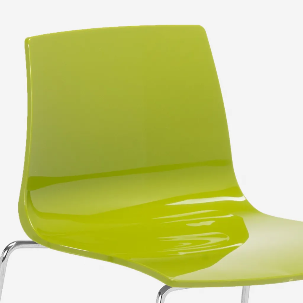 Tabouret de Bar 64 cm Empilable et Résistant - Grand Soleil Vert Anis Lux