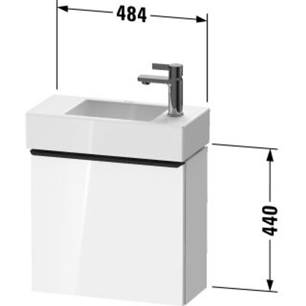 Duravit DE4219R04550000 DN WTU WH 484x222x440 Ei Marmoriert