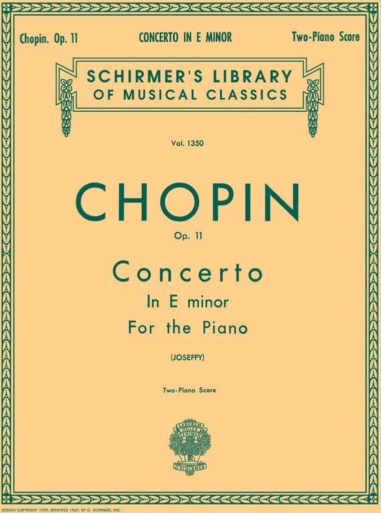Concerto No. 1 in E Minor, Op. 11: Schirmer Library of Classics Volume 1350 Piano Duet